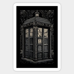 Gothic Tardis Magnet